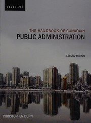 Front cover of A Handbook of Canadian Public Administration by Christopher Dunn