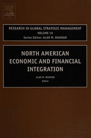 Cover of North American economic and financial integration by Alan M. Rugman