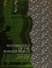 Front cover of Mathematics of the business world by Cheryl S. Cleaves