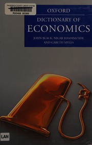 Front cover of A dictionary of economics by John Black