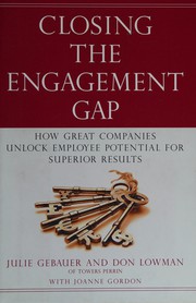 Cover of Closing the engagement gap by Julie Gebauer