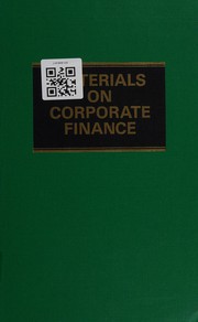 Front cover of Materials on corporate finance by Warren M. H. Grover