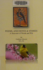 Front cover of Poems, anecdotes & stories by Faridoon Ahoorai