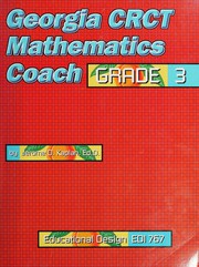 Front cover of Georgia CRCT mathematics coach grade 3 by Jeerome D Kaplan