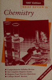 Cover of Brief review in chemistry by Patrick Kavanah