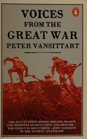Front cover of Voices from the Great War by Peter Vansittart