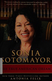 Cover of Sonia Sotomayor by Antonia Felix