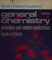Cover of Student solution supplement for General Chemistry by Ralph H. Petrucci