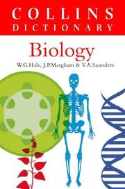 Cover of Collins dictionary of biology by W. G. Hale