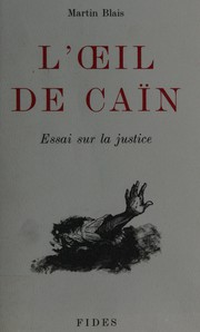 Cover of L' oeil de Caïn by Martin Blais