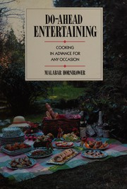 Cover of Do-ahead entertaining by Malabar Hornblower