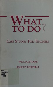 Cover of What to do? by William Hare