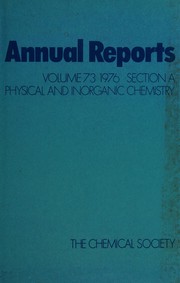 Cover of Annual reports on the progress of chemistry. Section A by Chemical Society (Great Britain)