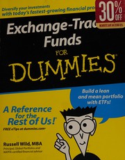 Front cover of Exchange-traded funds for dummies by Russell Wild