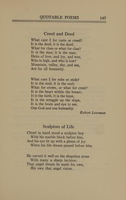 Cover of 1000 quotable poems by Thomas Curtis Clark