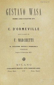 Cover of Gustavo Wasa by Filippo Marchetti