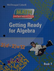 Cover of Math intervention by McDougal Littell