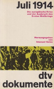 Cover of Juli 1914 by Imanuel Geiss