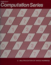 Front cover of Division of whole numbers by Brian E. Enright