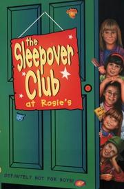 Front cover of The Sleepover Club at Rosie's (The Sleepover Club) by Rose Impey