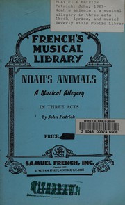 Cover of Noah's Animals by John Patrick Goggan
