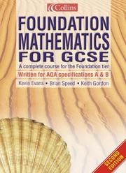 Front cover of Foundation Mathematics for GCSE : A Complete Course for the Foundation Tier by Brian Speed