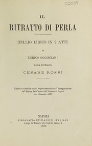 Cover of Il ritratto di Perla by Enrico Golisciani