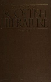 Front cover of The Macmillan Companion to Scottish Literature by Trevor Royle