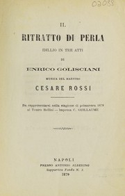 Cover of Il ritratto di Perla by Cesare Rossi
