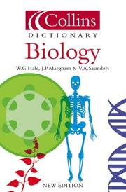Cover of Dictionary of biology by W. G. Hale