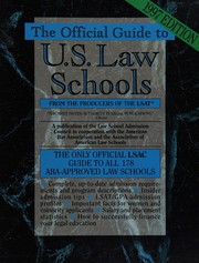 Cover of The Official Guide to U.S. Law Schools / Law School Admission Council by Law School Admission Council