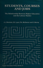 Front cover of Students, courses, and jobs by John Brennan