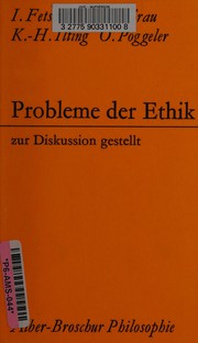 Cover of Probleme der Ethik by Gerd Gunther Grau