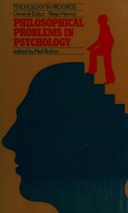 Cover of Philosophical problems in psychology by Neil Bolton