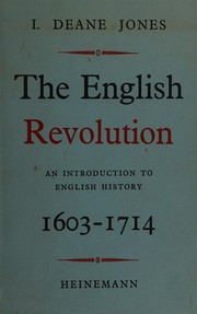 Front cover of The English revolution by Idris Deane Jones
