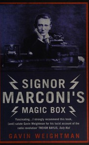 Cover of Signor Marconi's magic box by Gavin Weightman