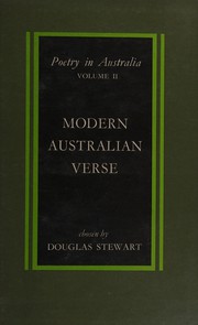 Front cover of Modern Australian verse by Douglas Alexander Stewart