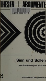 Cover of Sinn und Sollen by Hans-Eduard Hengstenberg