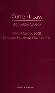 Cover of Current Law 2008 by Unknown