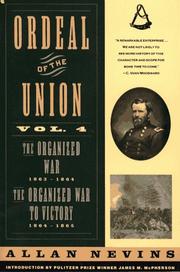 Front cover of Ordeal of the Union by Allan Nevins