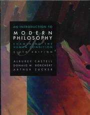 Front cover of An introduction to modern philosophy by Alburey Castell