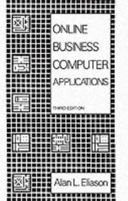 Cover of Online business computer applications by Alan L. Eliason