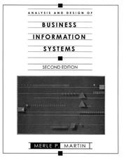 Cover of Analysis and design of business information systems by Merle P. Martin