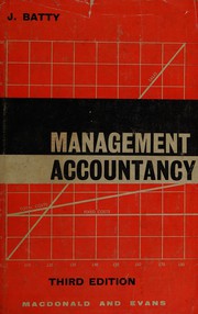 Cover of Management accountancy by J. Batty