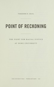 Front cover of Point of Reckoning by Theodore D. Segal