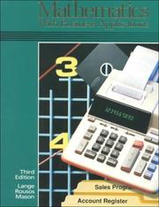 Front cover of Mathematics with Business Applications by McGraw-Hill