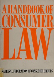 Front cover of CA Handbook of Consumer Law by National Federation of Consumer Groups.