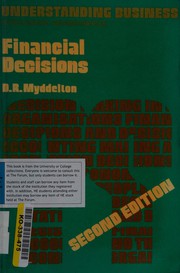 Front cover of Financial Decisions (UB) by Roger Davies
