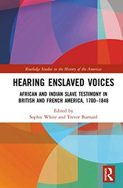 Front cover of Hearing Enslaved Voices by Sophie White