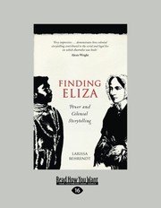 Cover of Finding Eliza by Larissa Behrendt